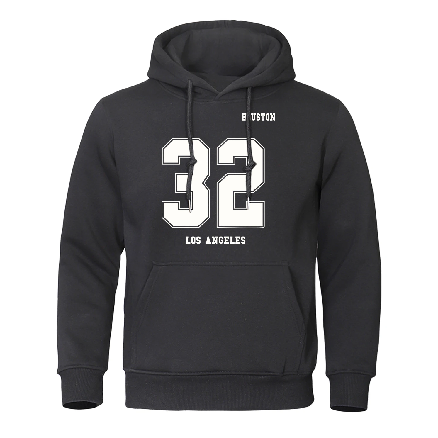 Houston 32 Los Angeles Printing Hoodies Mens Hip Hop Loose Street Hoody Crewneck Fleece Clothing Casual Pullover Men Hoodie