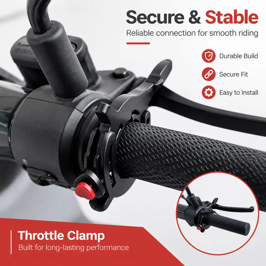 PINMOAP Motorcycle Throttle Cruise Control Handlebar Assist for Most Motorcycles and Electric Vehicles Long Ride Wrist Relief