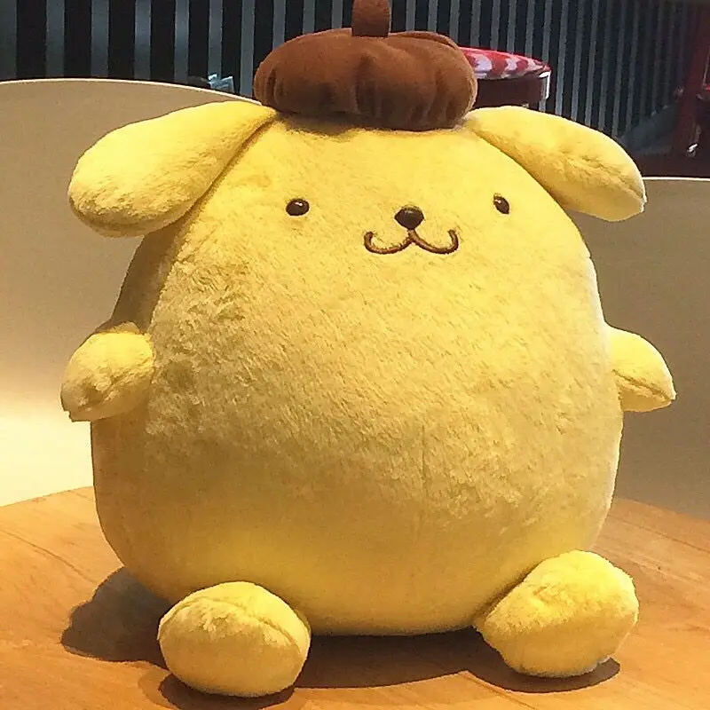 Japanese Genuine sanrio Pom Pom Purin Sitting Large Cute Plush Toy Doll Doll Pillow Gift  Kawaii Pillows  sanrio plush merch