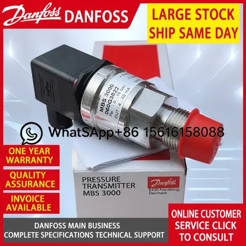 Danfoss MBS3050 Pressure Transmitter 060G1850  060G5969  060G5906  060G1152  060G3628  060G5908  060G3274   060G3275  060G3276