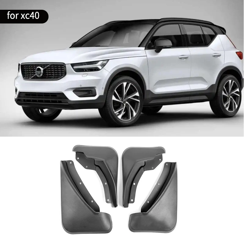 

FOR Volvo XC40 2017-2022 Mudguard Fender Mud Flap Guards Splash Mudflaps Car Accessories Auto Front Rear 4pcs Mudguards