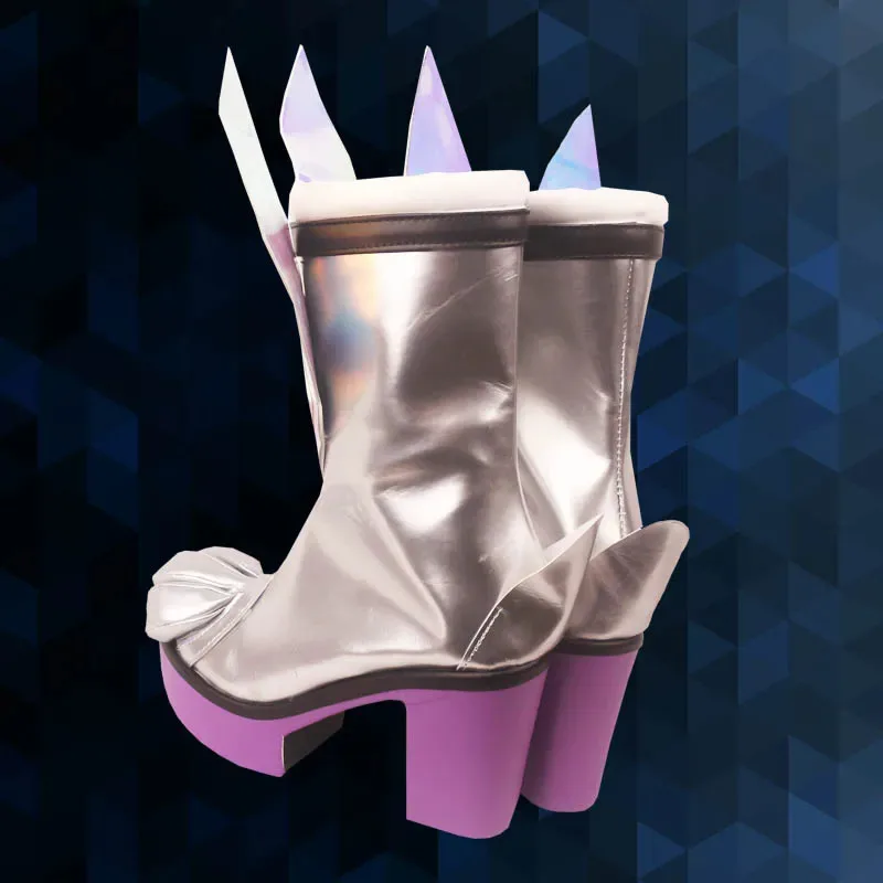 Jogo lol batalha coelho miss fortuna cosplay sapatos jogo lol cosplay sapatos sexy sapatos femininos botas altas saltos festa de halloween presente