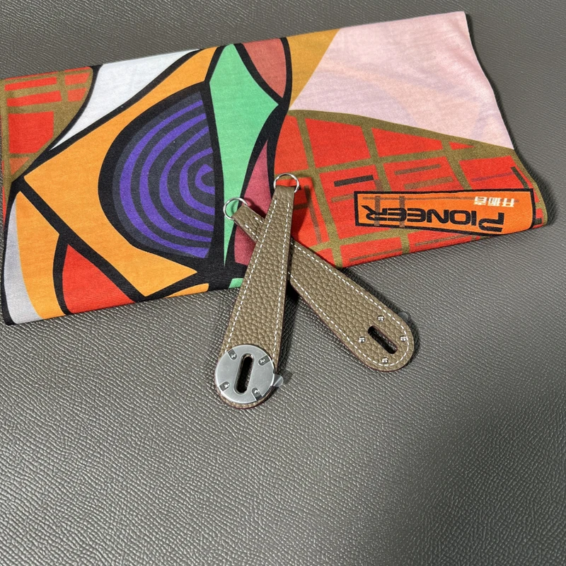 High Quality Hand-Stitched Etoupe Togo Leather Solid Steel Hardware Lindy 19 26 30 Bag Repair Zipper Head Accessories DIY