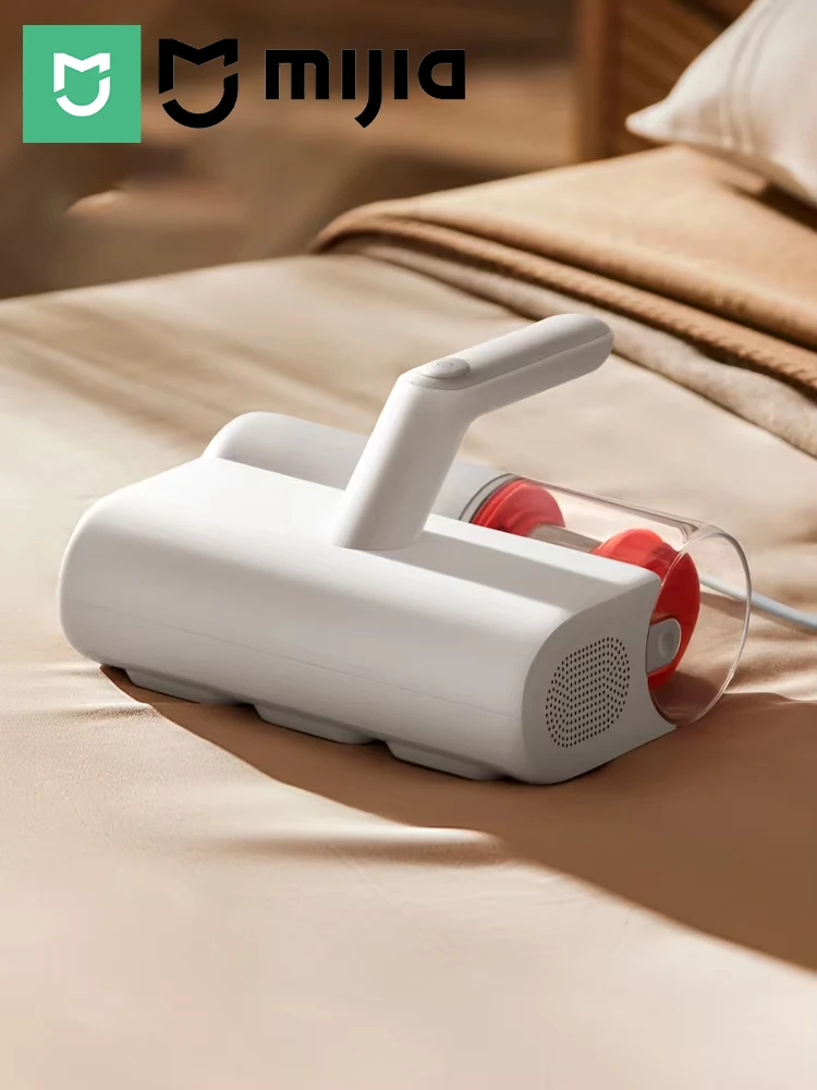 Aspirateur anti-acariens MIJIA 2, pour le nettoyage des lits et des couettes à la maison, stérilisation UV, aspirateurs 12000PA, version CN avec adaptateur
