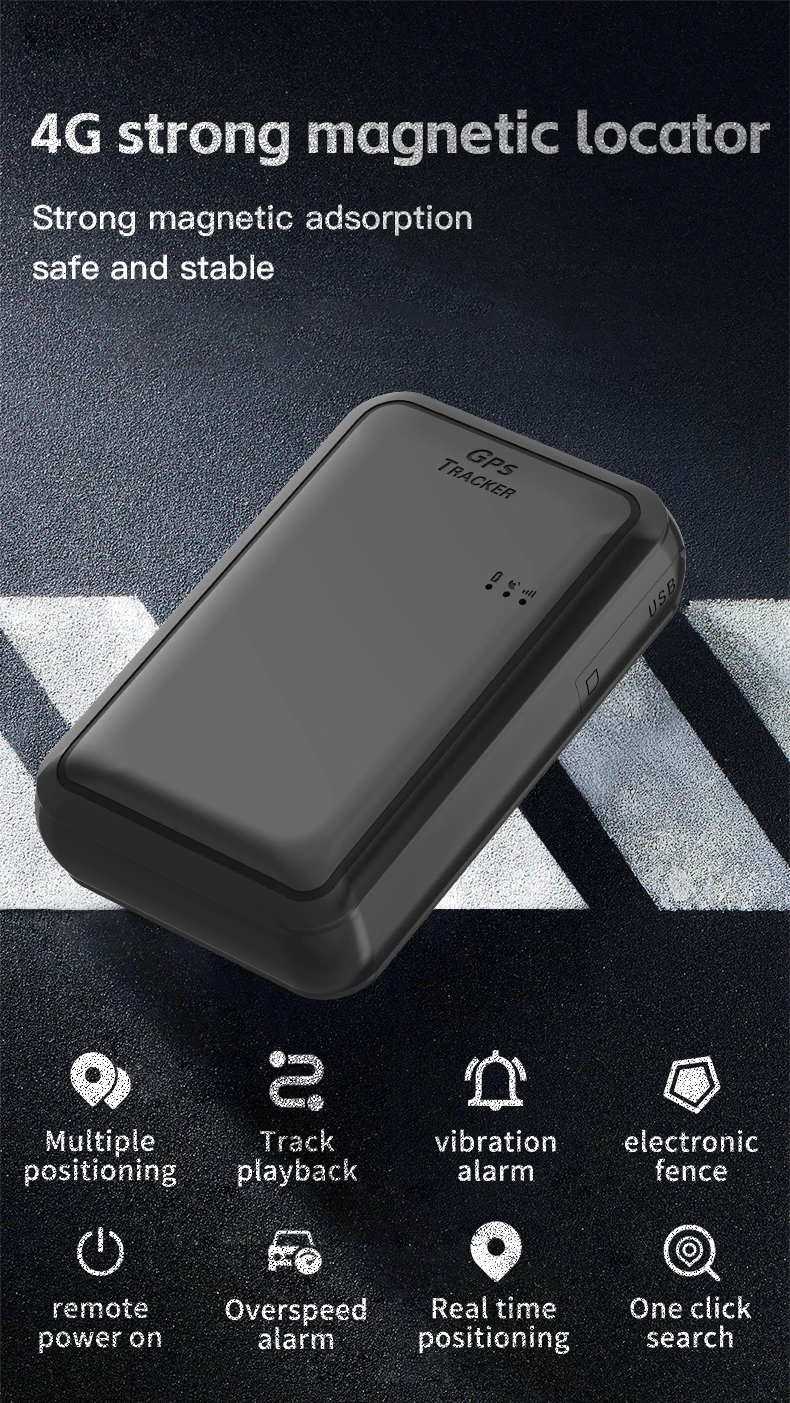 GPS + WIFI + LBS + BD 4G LTE في الوقت الحقيقي GPS المقتفي مقاوم للماء محدد جهاز مغناطيسي لأصول المركبات تنبيه يدعم الكمبيوتر الفوري