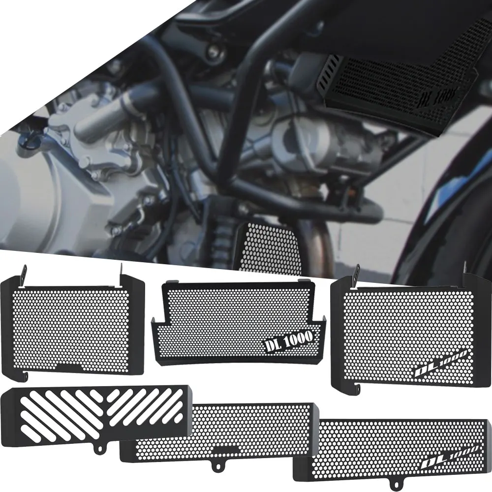 Oil Cooler Guards For SUZUKI V-STROM 1000 VSTROM DL1000 2004 2005 2006 2007 2014 2015 2016 2017 2018 2019 Radiator Grille Covers