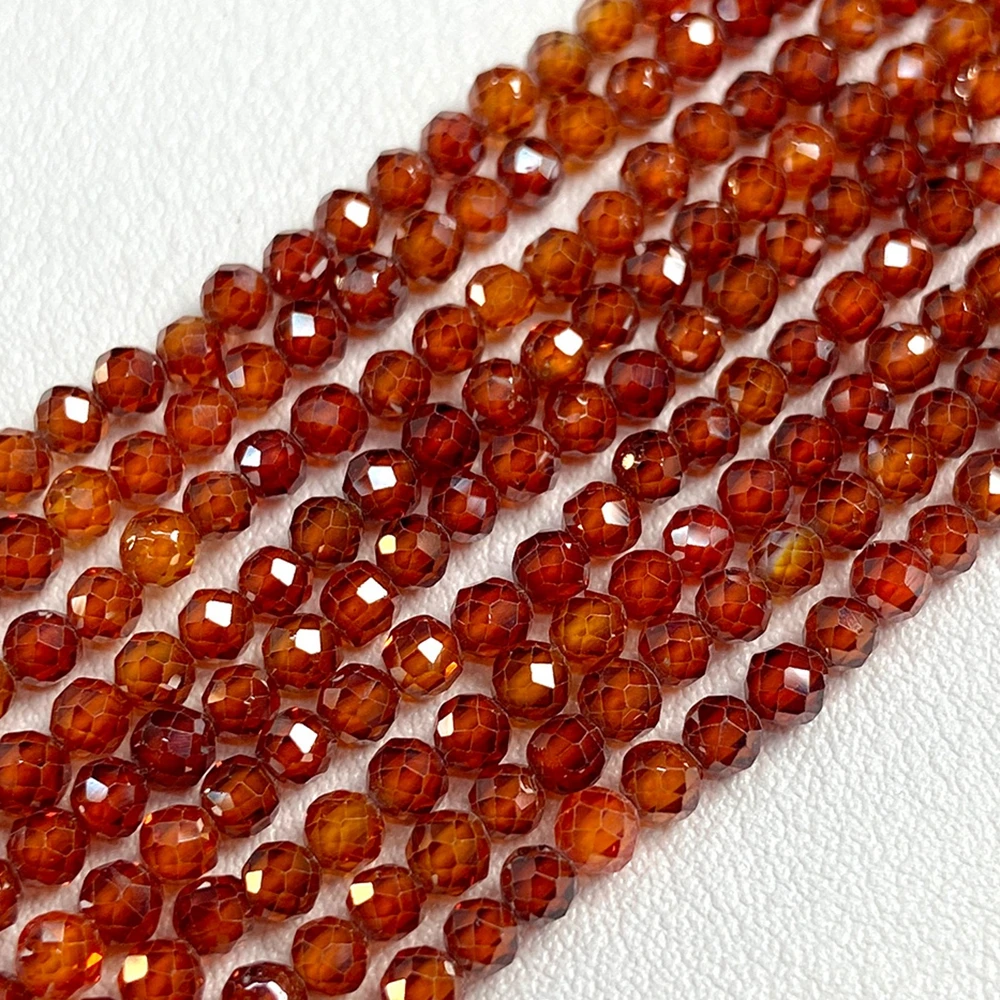 2 3 4 MM Zircon Beads Cubic Zirconia Faceted Round Loose Tiny Beads for Diy Bracelet Necklace Earring Accessories Making