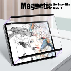 Película de papel magnética para Ipad Pro, Protector de pantalla para Ipad Air 5, 4, 2, 3, Mini 6, 13, 11, 2024, 12,9, 10, 9, 9. ª y 9. ª generación, 10,2