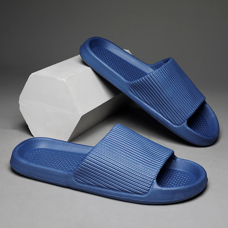 

Мужские домашние тапочки, простые летние однотонные дизайнерские носимые ультралегкие мягкие и противоскользящие повседневные домашние сандалии из материала EVA
