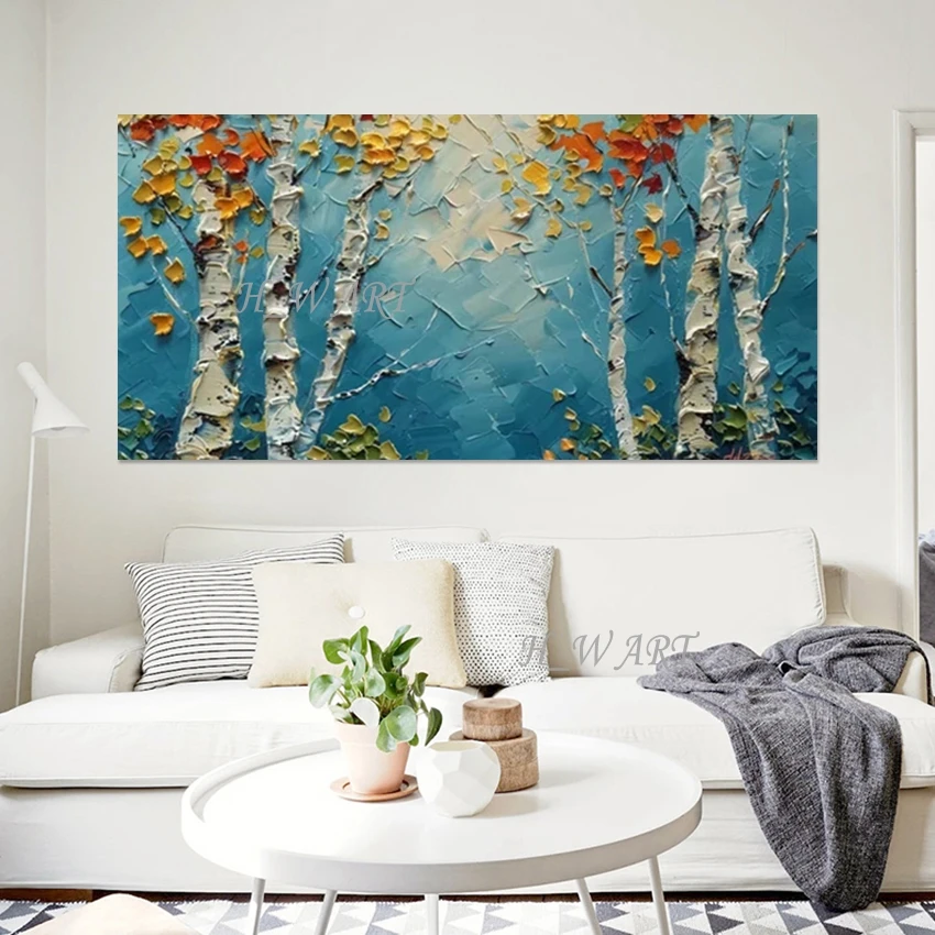 

Дерево Пейзаж Искусство Стена Абстрактные Красивые Акриловые Пейзажи Картины Маслом Безрамные Современные Высококачественные Картины Холст Декор