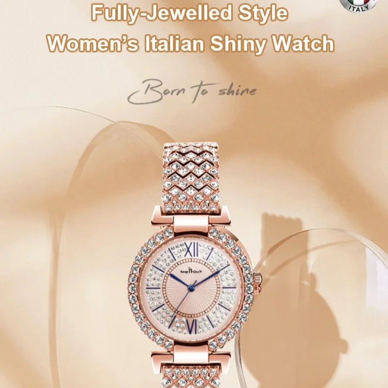 Women's Diamond Fashion Business Watch Waterproof Luxury Watches