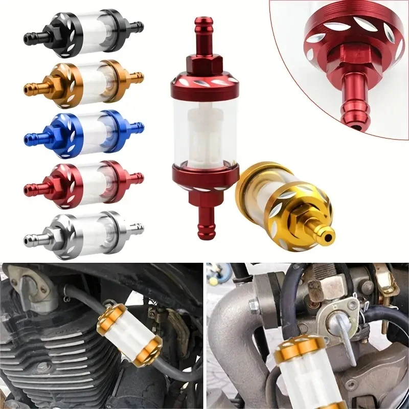 Universal Motorcycle Car Inner Fuel Filters Auto Petrol Motor Machines Parts Motor Car Dirt Pocket Bike Oil Gas Fuel Filter