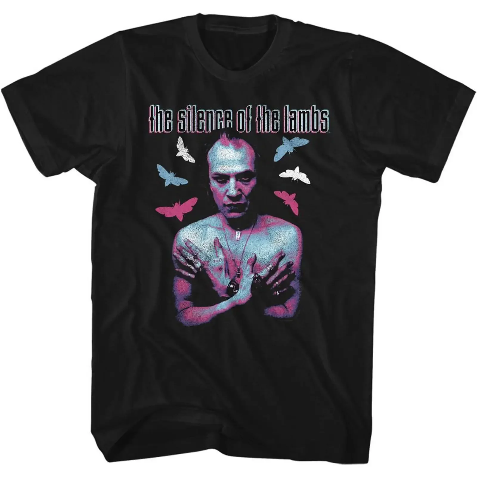Silence of the Lambs Bill Neon Colors Black Adult T Shirt vintage Washed Soft Breathable Casual designer clothes Stretched