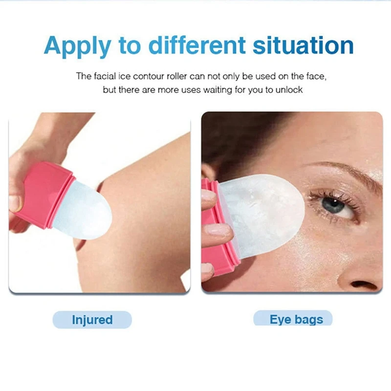 Eye Bags Contour Lifting Tool Beauty Tool Skin Care Facial Roller Ice Balls Mould Face Massager Silicone Ice Square