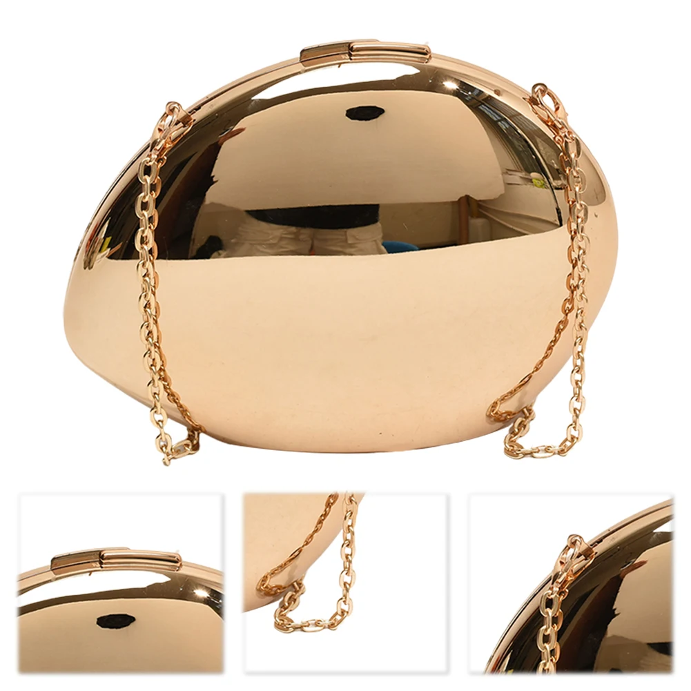 

Women Metal Clutch Purse with Chain Shoulder Bag Reflective Crossbody Bag for Wedding Cocktail Prom Small Party Night Purses