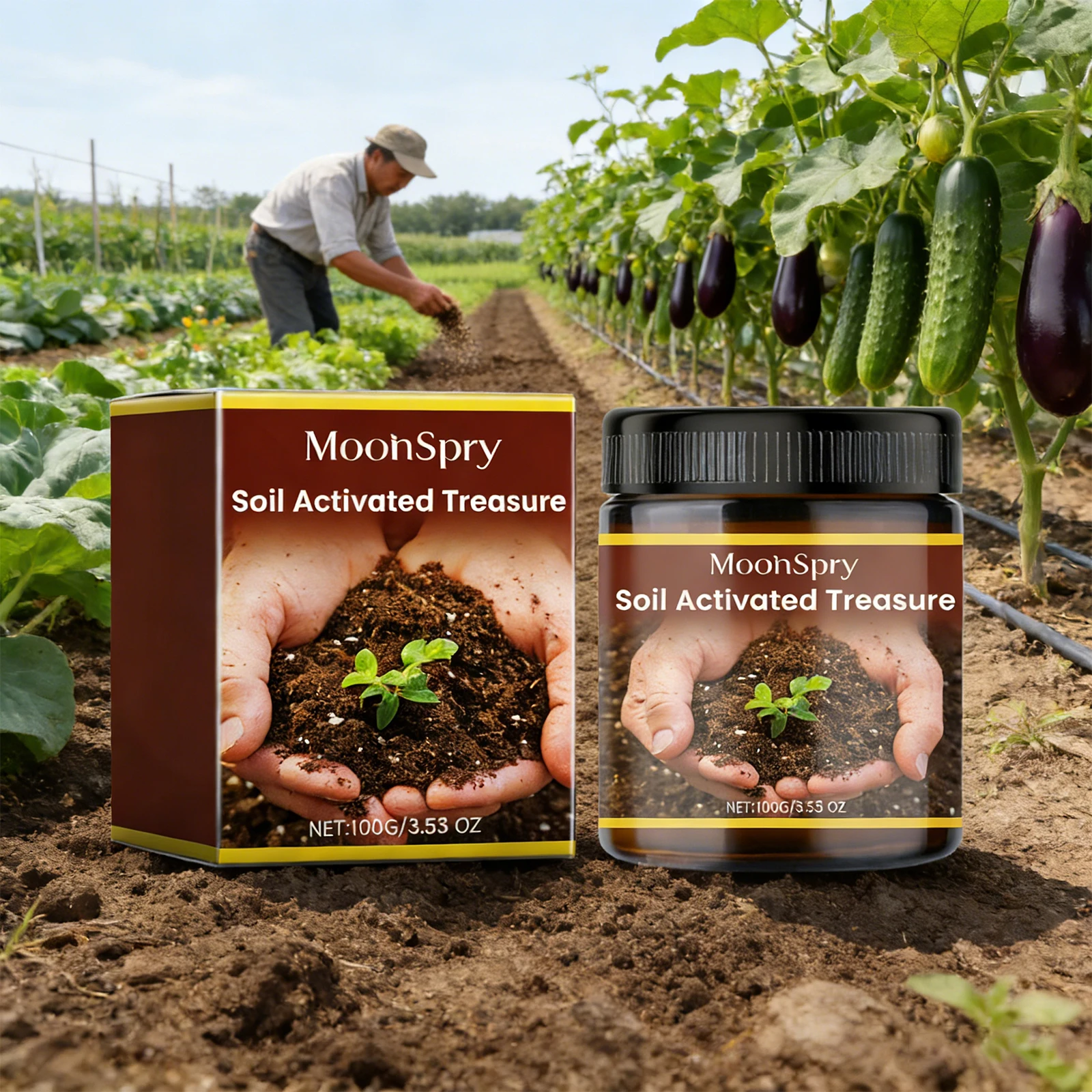Ativador de solo acelerando efetivamente o desenvolvimento das plantas, melhorando a estrutura do solo, otimize o condicionador de solo de absorção nutritiva