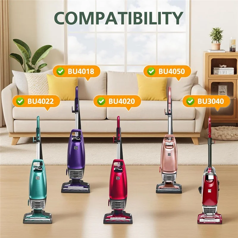 A68M-For Kenmore Intuition مكنسة كهربائية تستقيم IB600 HEPA أكياس مكنسة كهربائية 16 حزمة BU4022، BU4020 BU4018، BU4050 BU3040