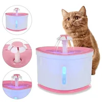 Automatic Cat Water Fountain 2L Electric USB Water Dispenser Cat Bowl with LED Pet Mute Drinking Feeder Fountains for Cats Dogs