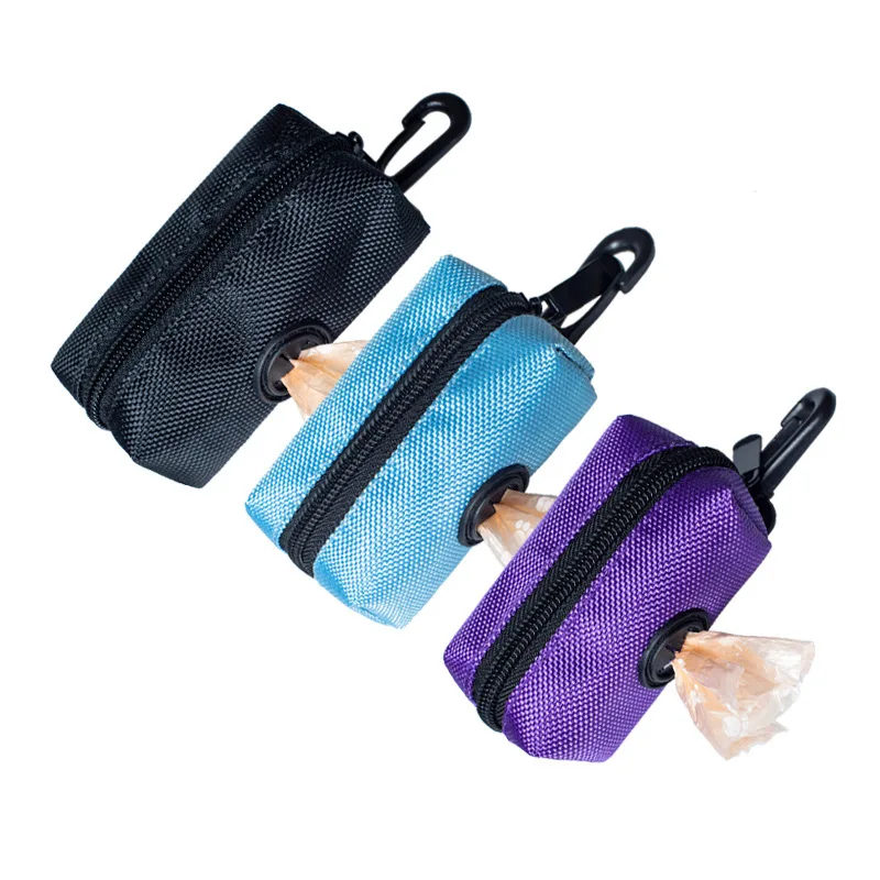 Dispensador de bolsas biodegradables portátiles para excrementos de perro, organizador de bolsas de basura, soporte para bolsas de excrementos para mascotas, cachorros y gatos, para viajes