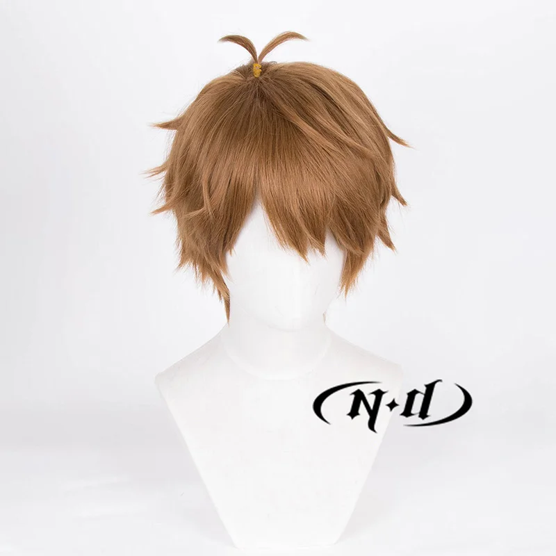 ND Luke Pearce 코스프레 가발 Themis의 눈물 Cos 갈색 머리 가발 게임 Comic Con Coser 의상 파티 내열성 합성