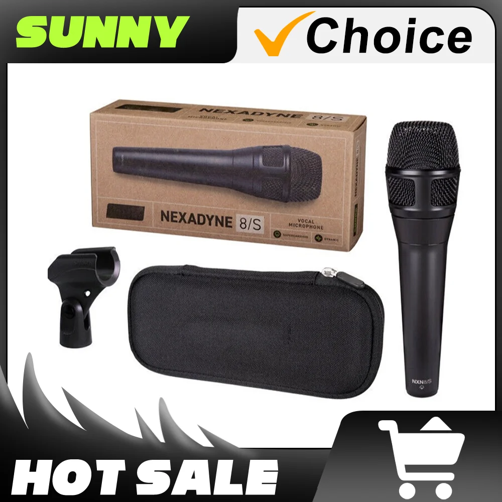 ميكروفون صوتي ديناميكي قلبي NXN8/S لأداء صوتي حي احترافي مع مشبك ميكروفون وحقيبة حمل #1