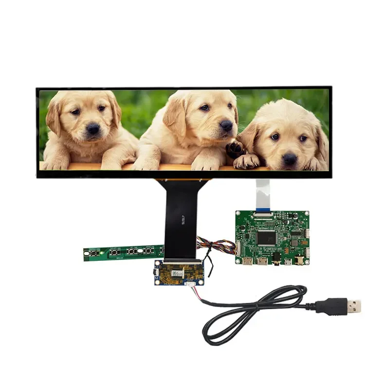 Capacitive Touch Panel USB IPS 12.6 inch lcd screen Raspberry Pi AIDA64 Extended display TFT 12.6 inch display touch screen