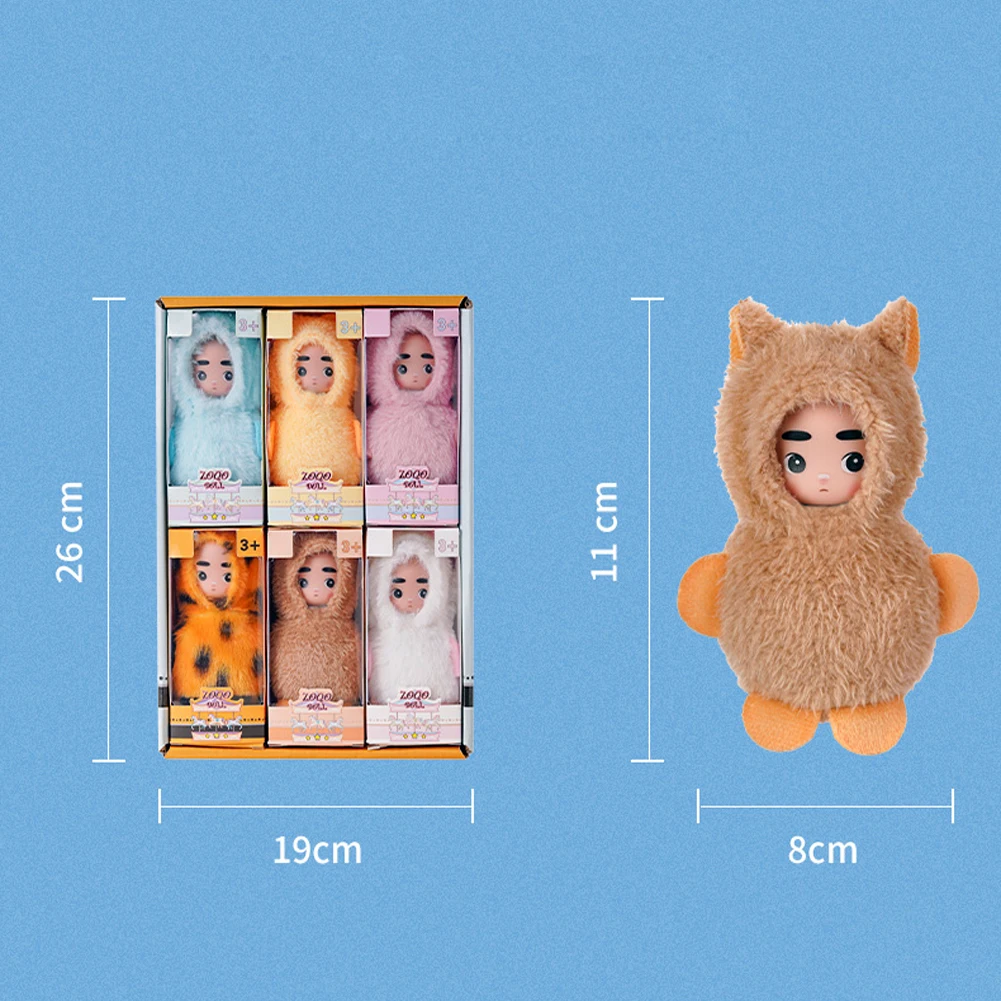 6 قطعة/المجموعة النوم تولد من جديد دمية طفل عدة لعب الأبراج الصغيرة طفل لطيف رائعتين الدمى Playset هدايا أعياد الميلاد للأطفال