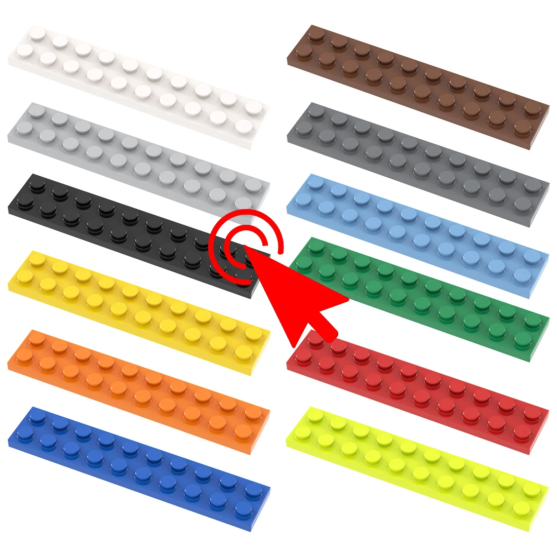 [Funbrick] 50&100&200 Stück Platte 2x4 3020 Kompatibel mit Bekannter Marke Bausteine Klassische Bausteine Spielzeug MOC DIY – Detail 12