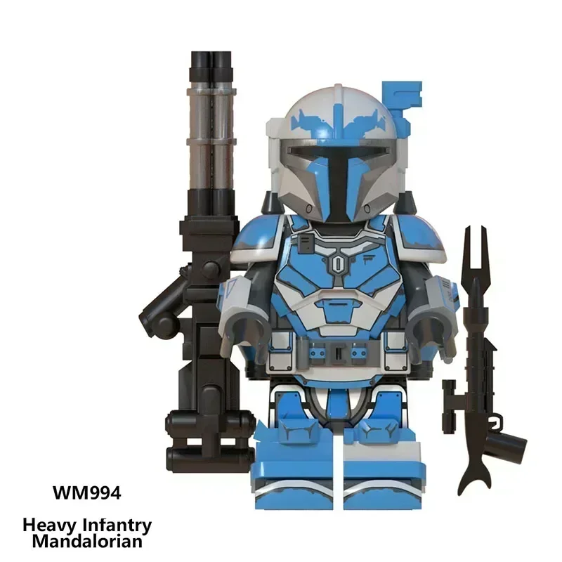 WM6094 Star Wars Mandalorian bloque de construcción Mini Robot figura juguete ladrillos montaje muñeca bloques de construcción regalo de cumpleaños WM997