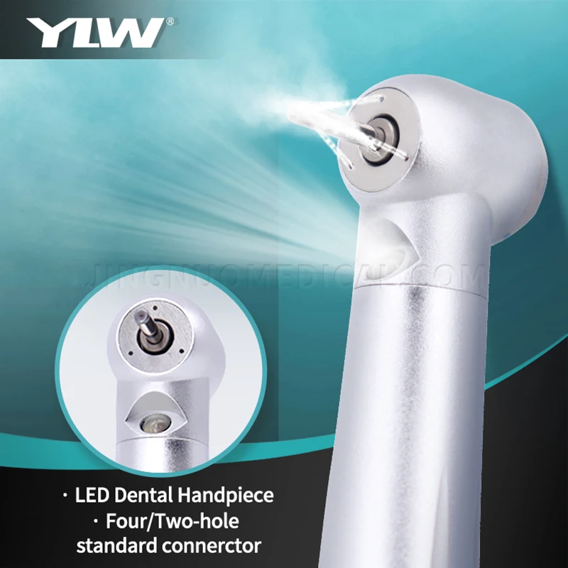 Стоматологический светодиодный высокоскоростной наконечник с кнопкой 3, распыление воды, керамический подшипник, стоматология, воздушная турбина, насадки для стоматолога с высоким вращением
