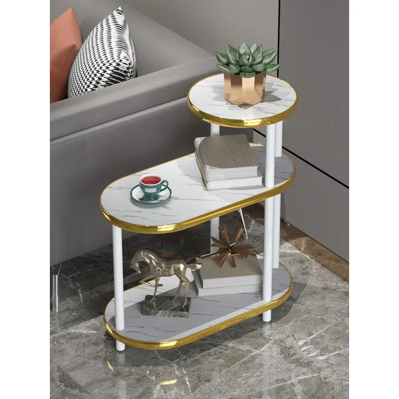 

Приставной столик для дивана, современный, в стиле легкой роскоши, кофейный столик, простая мебель из массива дерева, тумба для хранения в гостиной, угловой столик, передвижной