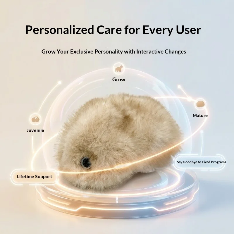 AI Smart Interactive Guinea Pig Plush Toy Electronic Voice Interaction Pet Soft Texture Companion Stuffed Doll Gift For Adults