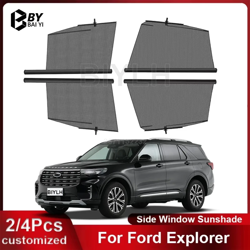 For Ford Explorer 16-On Car Lifting Window Sunshade Customizable Car SunShade Front Rear Door Windshield Protection Accessories