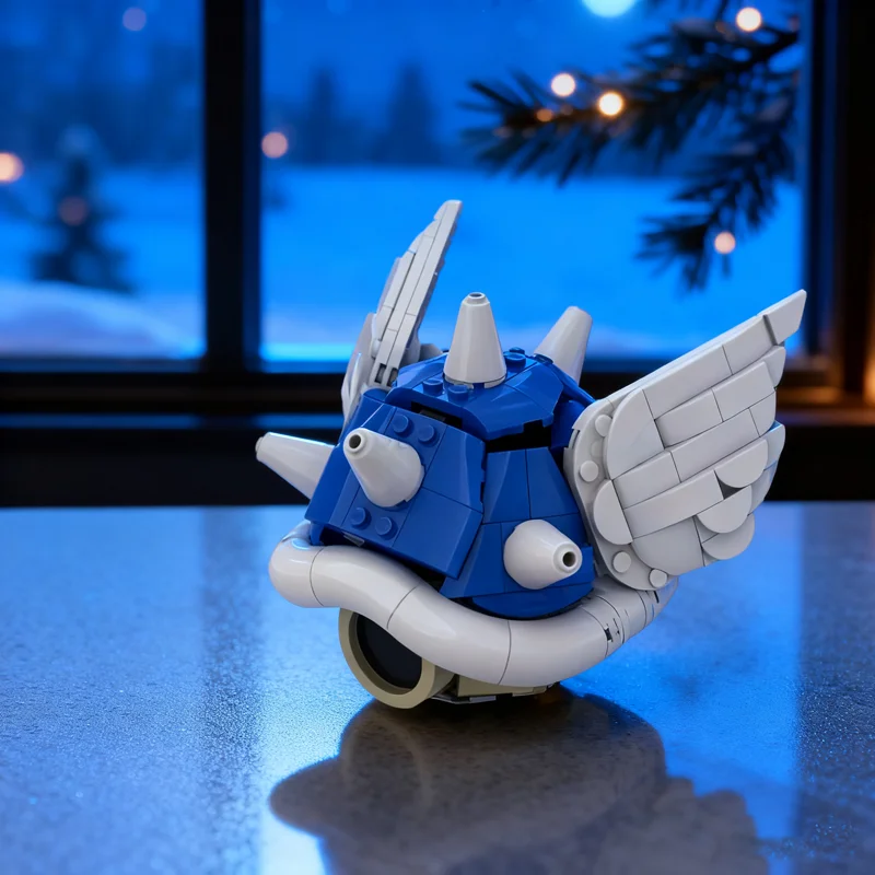 326pcs MOC Marioesd Kart – Spiny Shell Wings Model Building Blocks Toy Construction Christmas Gift Birthday Education Display