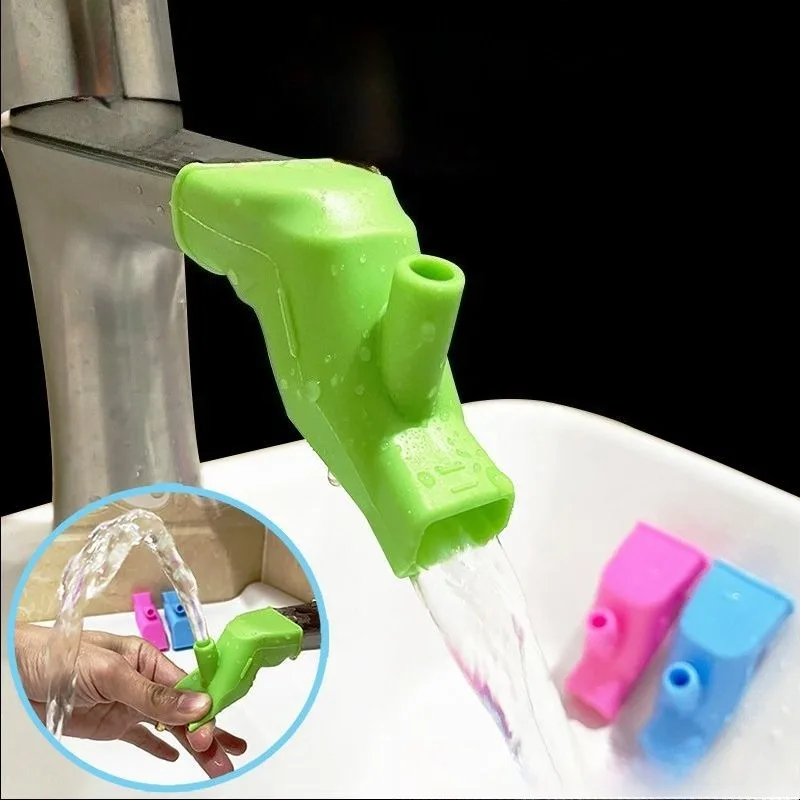 

Bathroom Silicone Faucet Extender Bathroom Sink Device Home Multifunctional Cleaning Tools Children Faucet Extenders Kitchen