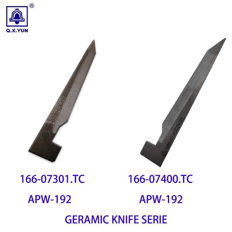 

Q.X.YUN 166-07301/166-07400 CORNER KNIFE FOR JUKl APW-192N 193N 194 195 Sewing Machine Garment Production Machine Parts Ceramic