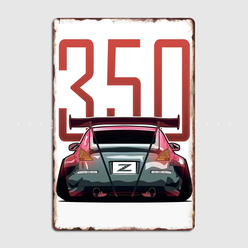 Nissan 350z z33 Metal Plaque Poster Cinema Garage Bar Room Mural Painting Tin Sign Vintage Sheet Metal Home Decoration