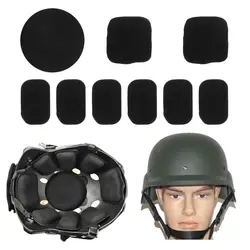 1 Satz schwarz Jagd schießen schützen Eva Kissen Kappe Pad Sports chutz Helm Aufkleber Schaumstoff Liner Pads