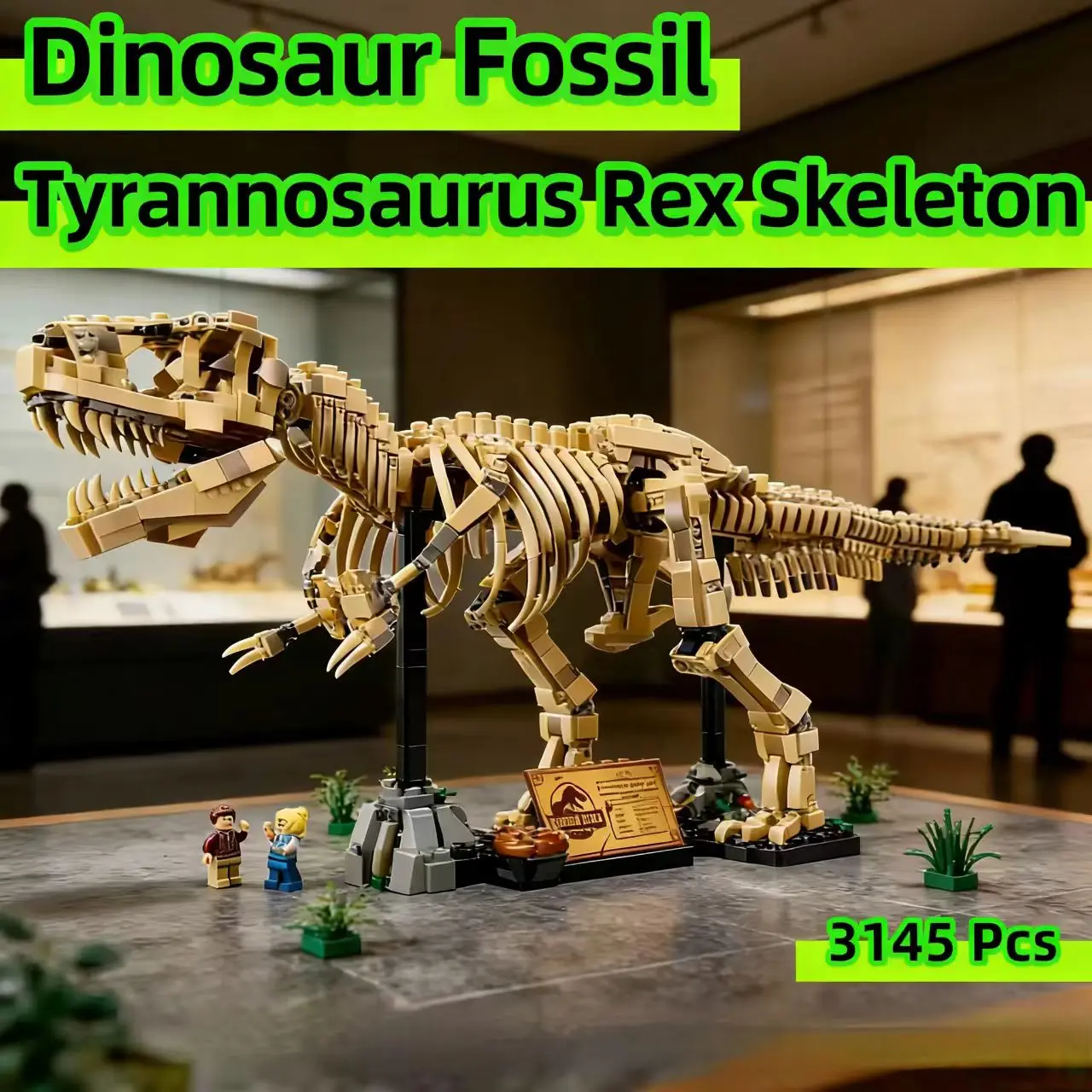 

2026 New 76968 Dinosaur T-Rex Fossils Tyrannosaurus Rex Building Blocks Dinosaur World Park Toys for Kids Boys Birthday Gif
