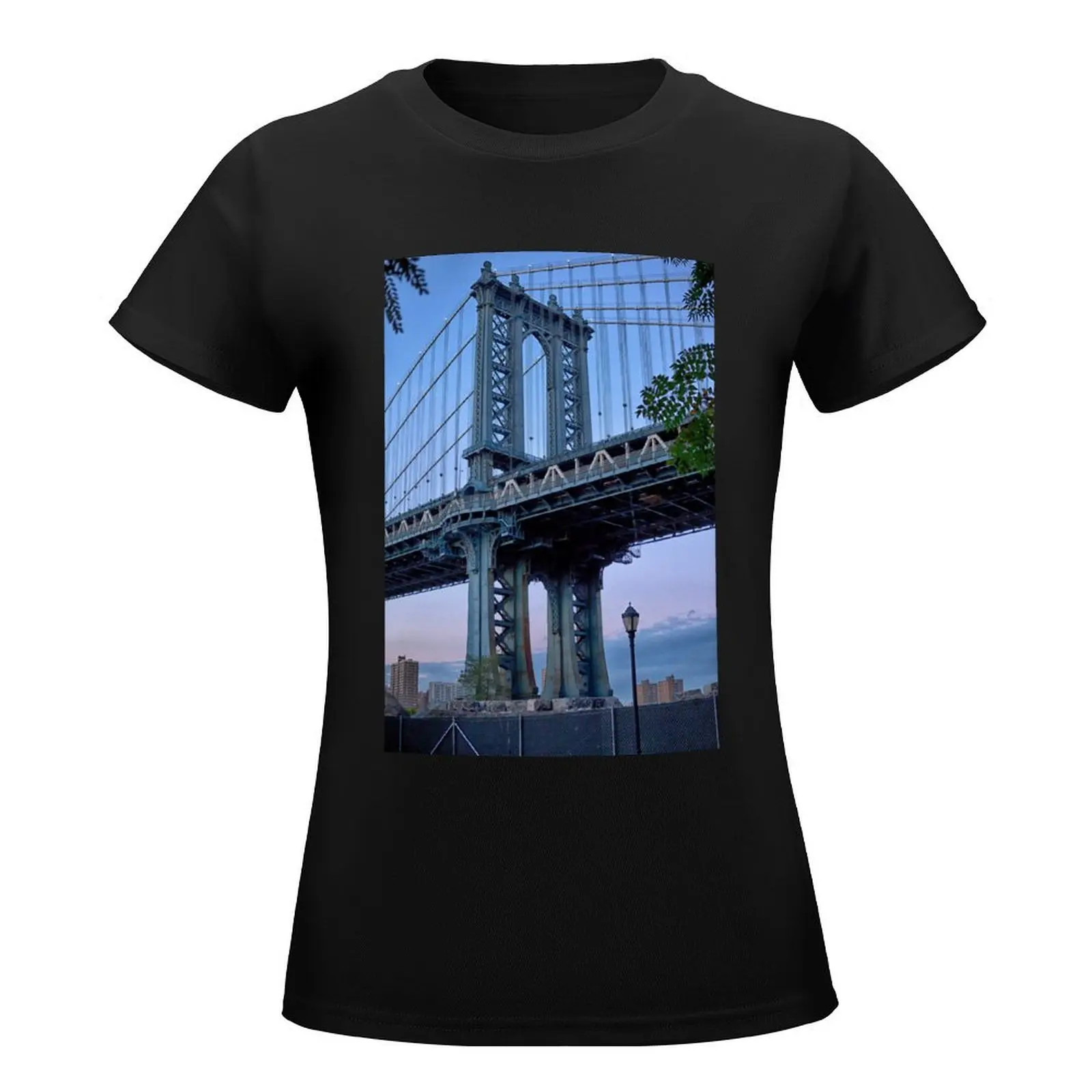 Manhattan Bridge T-Shirt lady clothes animal print shirt for girls tops Women