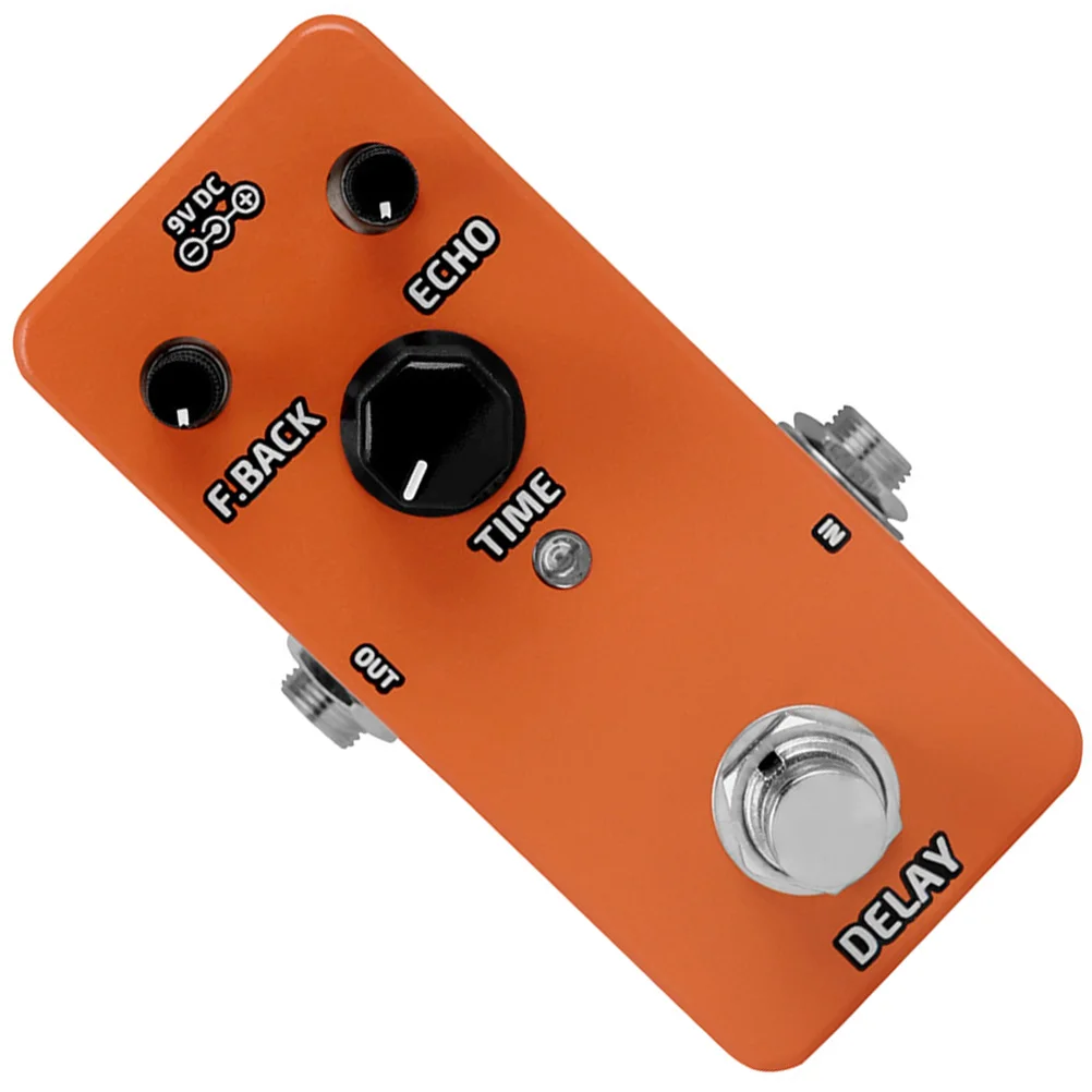 

Delay Guitar Effects Pedal All Metal Durable Anti Rust High Grade Circuits Colorful Sound Simple Buttons Compact Mini Design