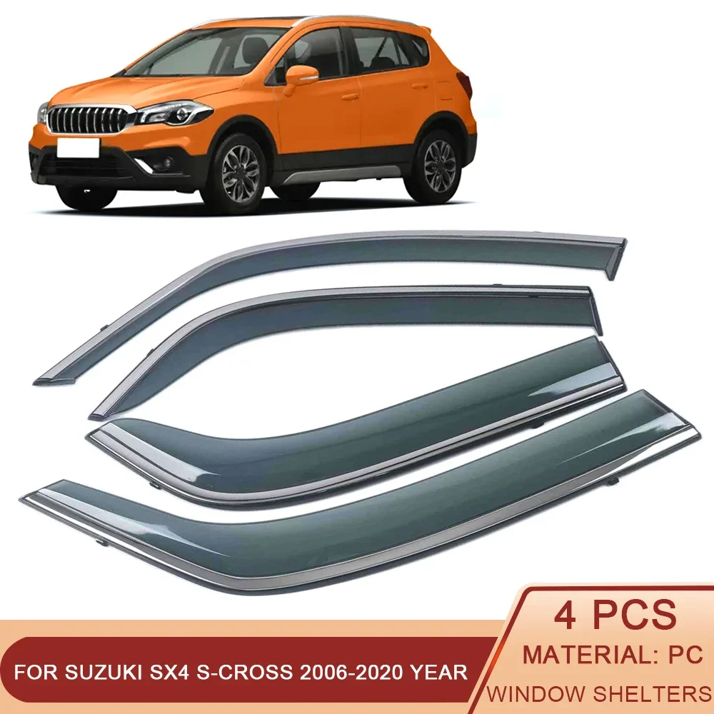 

For Suzuki SX4 S-Cross GY JY 2006-2020 Car Window Sun Rain Shade Visor Shield Shelter Protector Cover Exterior Accessories