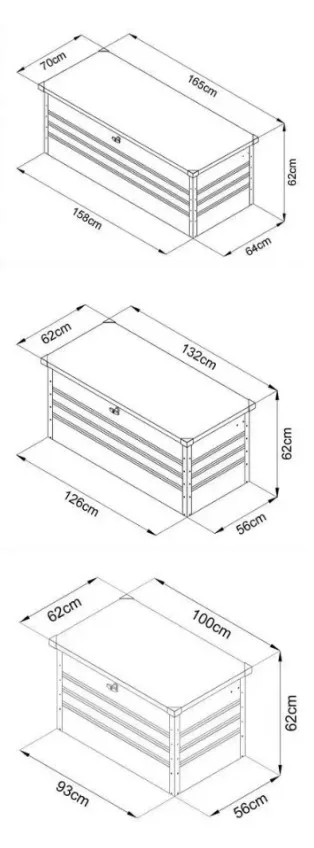 Superior Quality 1260*560*620mm Galvanized Metal Multi-Purpose Eco Friendly Dust-Proof Sit-On Storage Box for Outdoor Garden