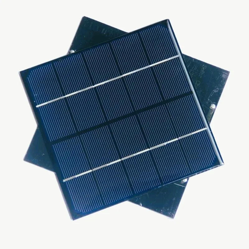 5V 3W Small Size Solar Panels Polycrystalline Solar PV Module DIY Solar Lighting System and Toys 132*132MM 10PCS