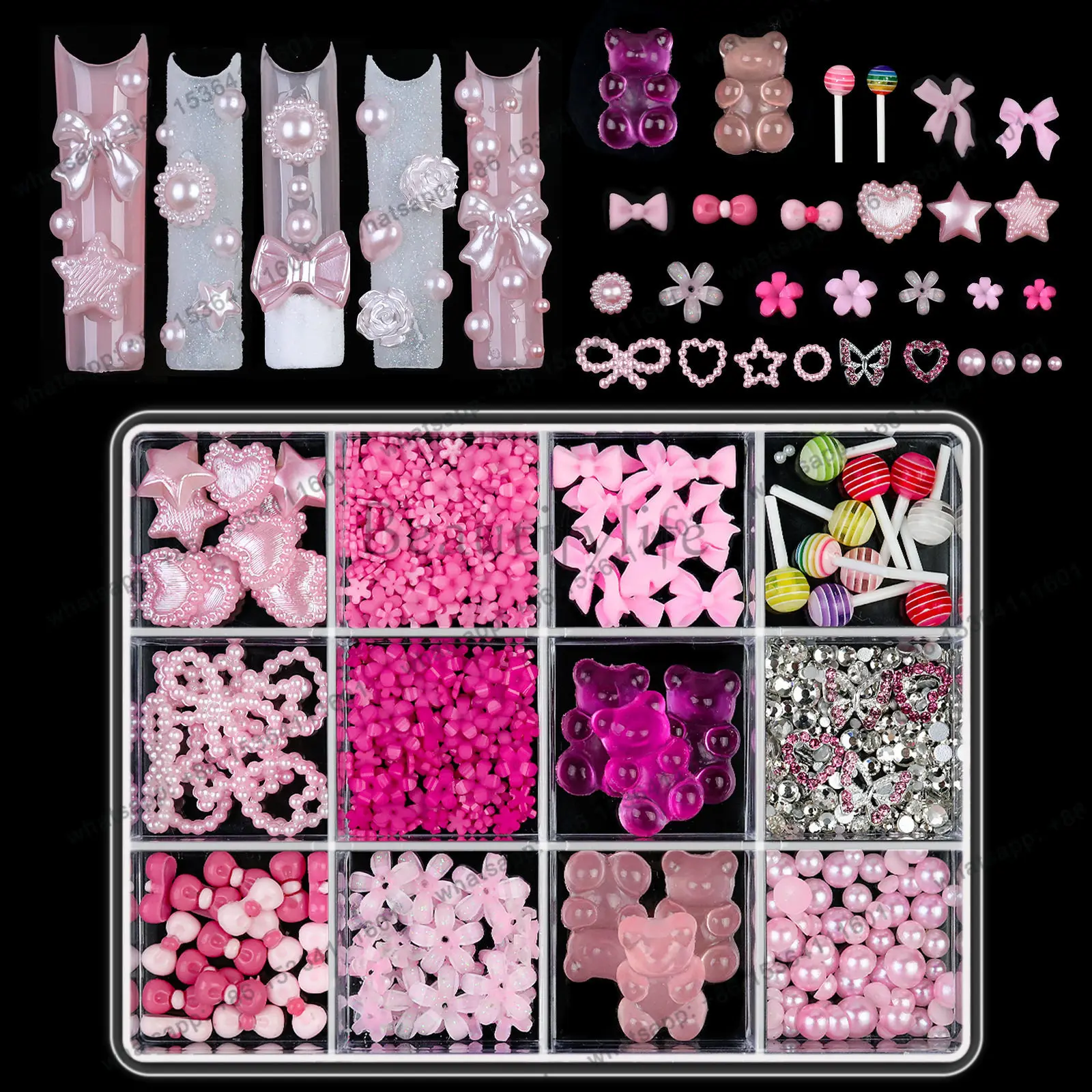 Kit de bijoux pour nail art pa - Resin Jewelry Kit avis et prix