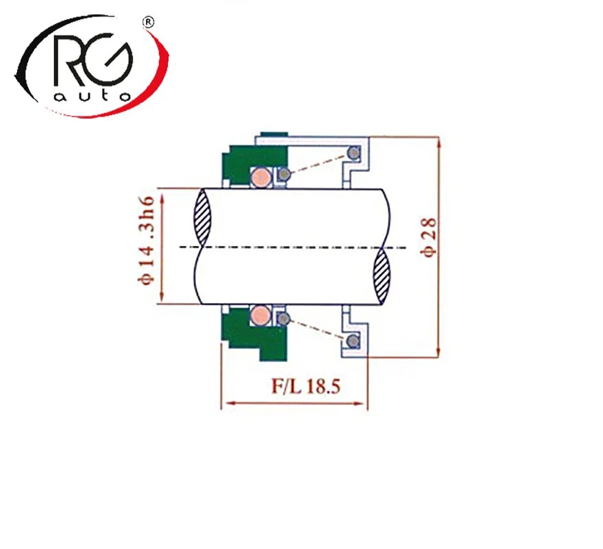 Good Sale Fort FS6/6P/6E/10P,Nippon 10P17/10P08E/10P13/10P15/10PA17/6P127A/6P127B/6P car compressor mechanical shaft seal,