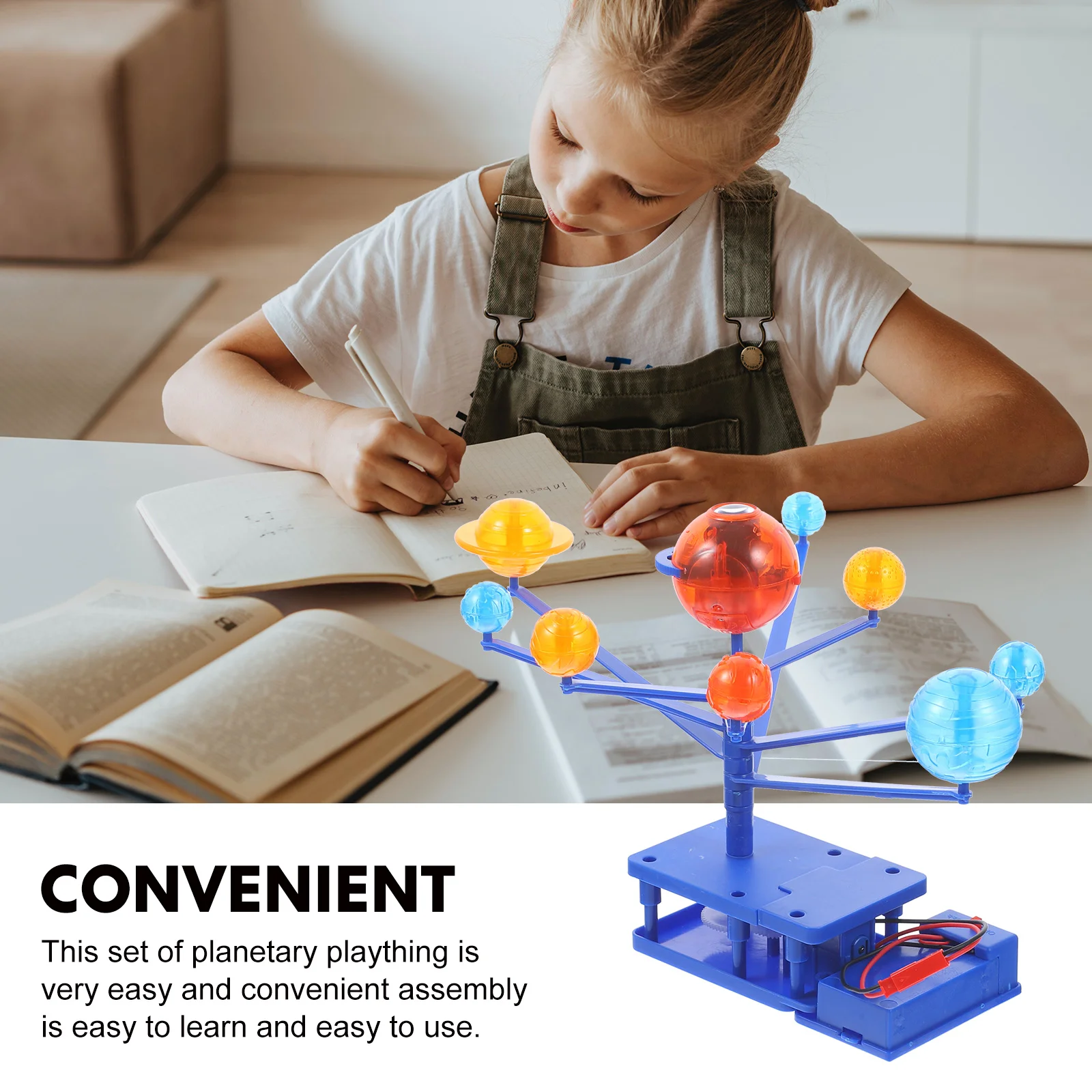 Eight Planets Experiment Model Adornment Solar System Toy Toys Projector Planetary Projection Plastic Rotation Child Children’s