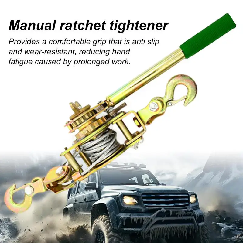 Rope Tightener Heavy Duty Cord Tightener Rope Tensioner Ratcheting Lifting Pulley System Wire Ratchet Tensioner With Reinforced