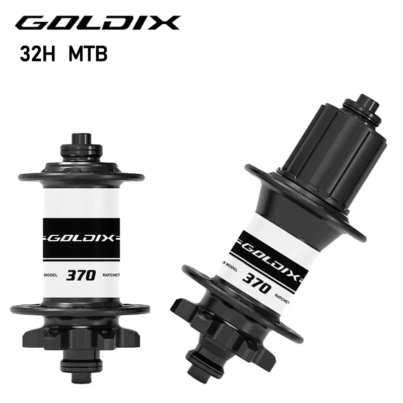 GOLDIX M370 32H Bicycle Hub 36T Ratchet Sealed Bearing 6-bolt Disc Brake J-Bend 32 Holes BOOST for HG XD MS Bicycle Accessories
