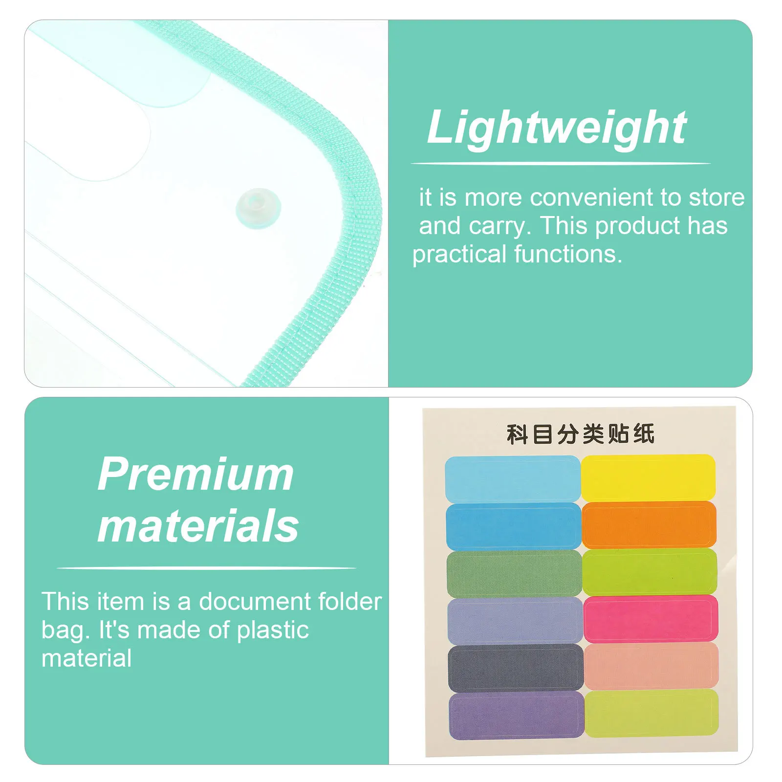 

Portable Document Folder Organizer Plastic Accordion Multi Pocket File Organizer Large Capacity File Storage for Office Desktop